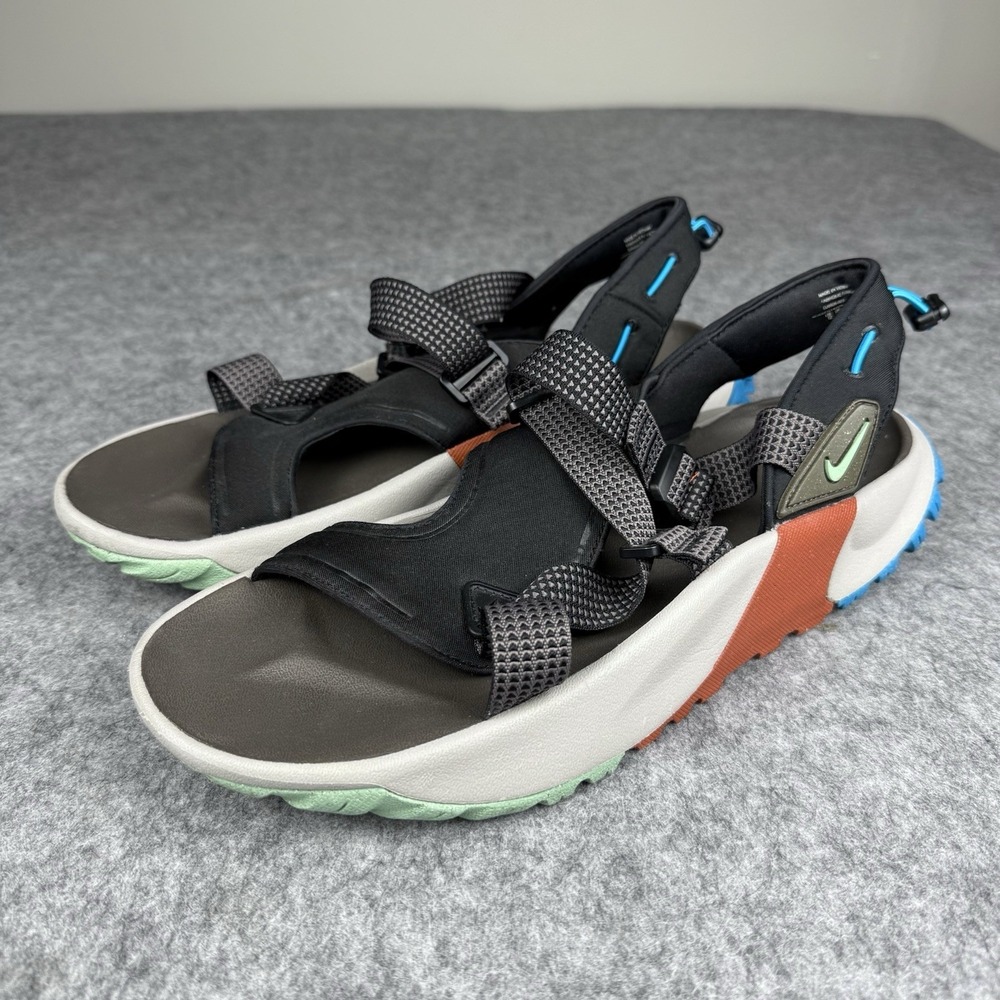 Nike Oneonta Sandals Men's 12 Brown Black Hiking Trail Shoes DJ6604-003 Comfort